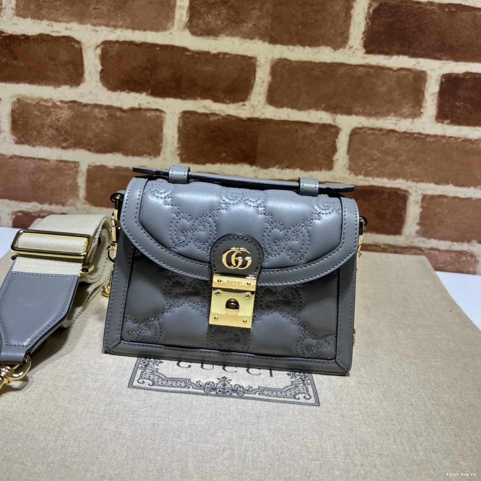 HANDLE TOP MATELASSÉ BAG GG SMALL GUCCI 0721